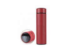 PAPA Inteligentná termoska s teplomerom 500ml - červená