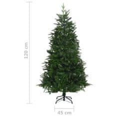 Vidaxl Umelý vianočný stromček zelený 120 cm PVC a PE