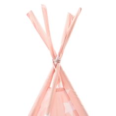 Vidaxl Detský stan típí s taškou ružový 115x115x160 cm polyesterový