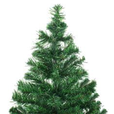 Vidaxl Umelý vianočný stromček s LED a podstavcom 180 cm 564 vetvičiek