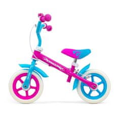 MillyMally Detské odrážadlo bicykel Milly Mally Dragon s brzdou Candy