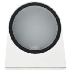 Vidaxl Vonkajšie nástenné svietidlá, 2 x 11 W, biele, okrúhle
