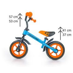MillyMally Detské odrážadlo bicykel Milly Mally Dragon orange-blue