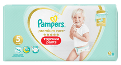 Pampers Premium Care Pants Vel.5, 52 Plienkových Nohavičiek