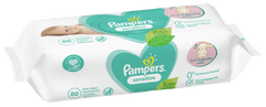 Pampers Sensitive Baby detské čistiace obrúsky 15 balení = 1200 čistiacich obrúskov