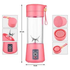 Prenosný USB smoothie maker - ružová