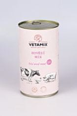 VETAMIX Hovädzí mix v konzerve 6 × 1,25 kg