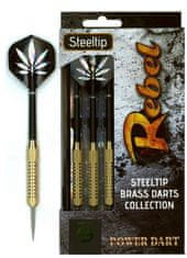 POWERDART Šipky Powerdart STEEL REBEL 21 gr. BRASS