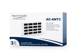 Aqua Crystalis AC-ANT antibakteriálny filter pre chladničky Whirlpool (Náhrada Microban) - 3 kusy