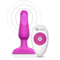 B-Vibe Novice vibračný análny kolík s diaľkovým ovládaním, ružový