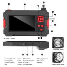 Secutek Inšpekčná kamera s LCD displejom P30 2m kábel