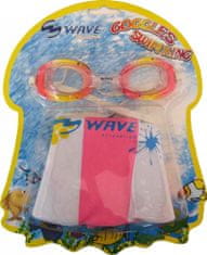 Wave Sada detských kúpacích okuliarov + Nafukovací kruh Wave SET2102
