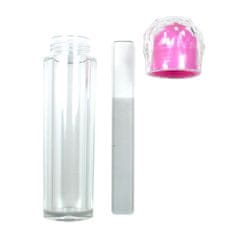DIVINE cosmetics Nano 2 v 1 sklenený pilník a leštička, dĺžka 9 cm