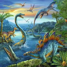 Ravensburger Puzzle Úžasní dinosaury 3x49 dielikov