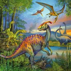 Ravensburger Puzzle Úžasní dinosaury 3x49 dielikov
