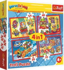 Trefl Puzzle Super veci: tajní špióni 4v1 (35,48,54,70 dielikov)
