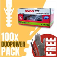 Fischer Hmoždina DuoPower - 100 ks PACK 6x30mm - 100 ks 