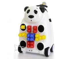 PD TOYS Detský kufor na diaľkové ovládanie s mikrofónom (Panda-biela)