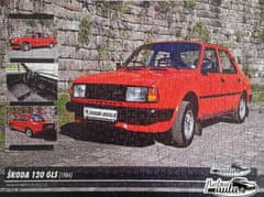 RETRO-AUTA© Puzzle č. 14 Škoda 120 GLS (1984) 500 dielikov