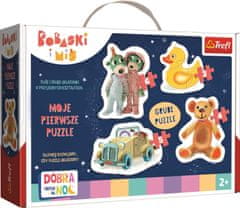 Trefl Baby puzzle Dobrú noc, Treflíkovia 4v1 (3,4,5,6 dielikov)