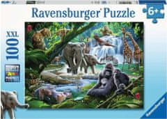 Ravensburger Puzzle Zvieratá z džungle XXL 100 dielikov