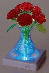 HCM Kinzel 3D Crystal puzzle Kytica ruží 47 dielikov