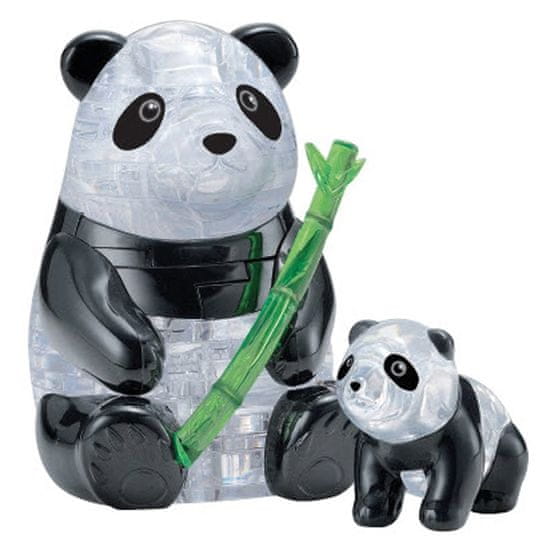 HCM Kinzel 3D Crystal puzzle Panda s mláďaťom 51 dielikov
