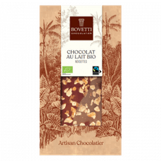 BOVETTI Bovetti Bio a fair trade mliečna čokoláda lieskovce 100 g