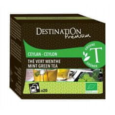 DESTINATION Bio čaj zelený s mätou porciovaný 20x2g