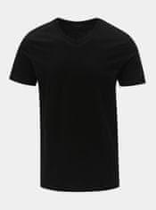 Jack&Jones Balenie dvoch čiernych basic tričiek s véčkovým výstrihom Jack & Jones XL