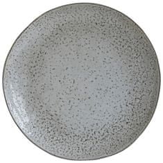, Plytký tanier Rustic Grey/Blue , 27.5 cm | šedá, modrá