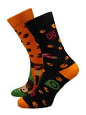 Hesty Socks unisex ponožky hunter oranžovo-čierna 39-42