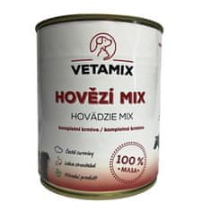 VETAMIX Hovädzí mix v konzerve 6 × 850 g