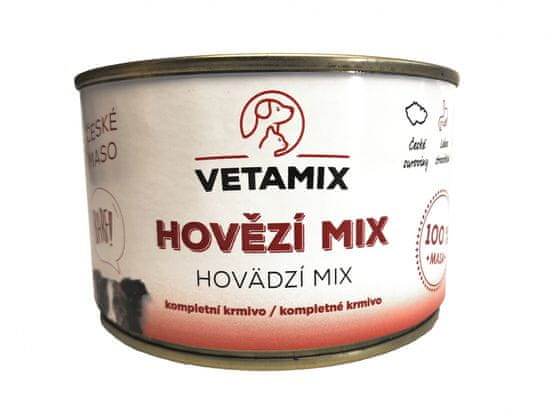 VETAMIX Hovädzí mix v konzerve 12 × 405 g