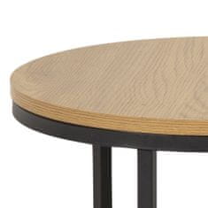 Design Scandinavia Konferenčný stolík Spiro (SADA 2ks), 80 cm, prírodná