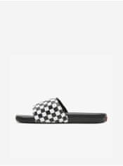 Vans Bielo-čierne vzorované papuče VANS Checkerboard Mens La Costa 38