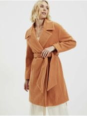 Trendyol Oranžový kabát s prímesou vlny Trendyol XS