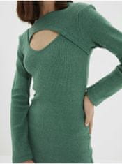 Trendyol Zelené púzdrové svetrové šaty Trendyol XS