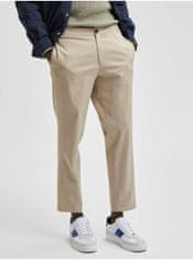 Selected Homme Béžové chino nohavice Selected Homme 36/34