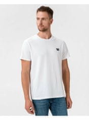 Wrangler Biele pánske tričko Wrangler Sign Off XL