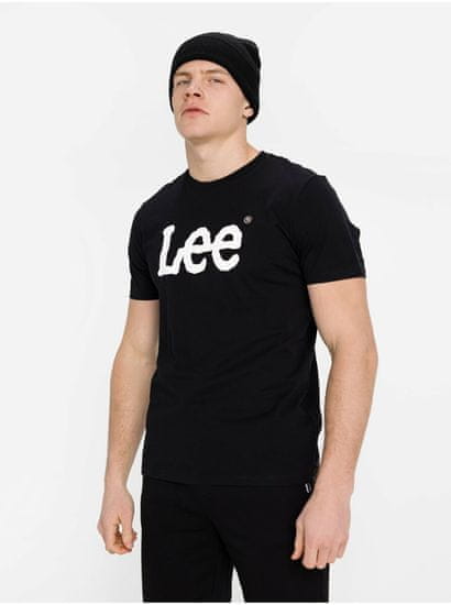 Lee Černé pánské tričko s potiskem Lee