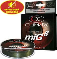 Climax Splietaná šnúra miG8 olivová - 135m 0,08mm / 6,5kg