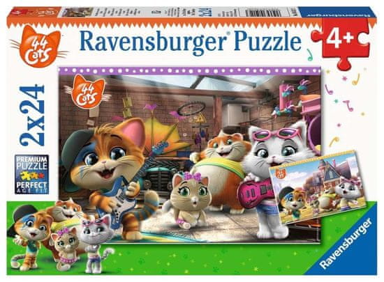 Ravensburger Puzzle 44 mačiek 2x24 dielikov