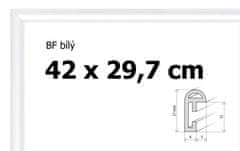 BFHM Plastový rám na puzzle 42x29,7cm A3 - biely