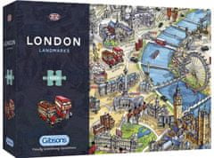 Gibsons Puzzle Londýnske pamiatky 1000 dielikov