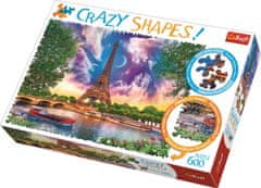Trefl Crazy Shapes puzzle Obloha nad Parížom 600 dielikov