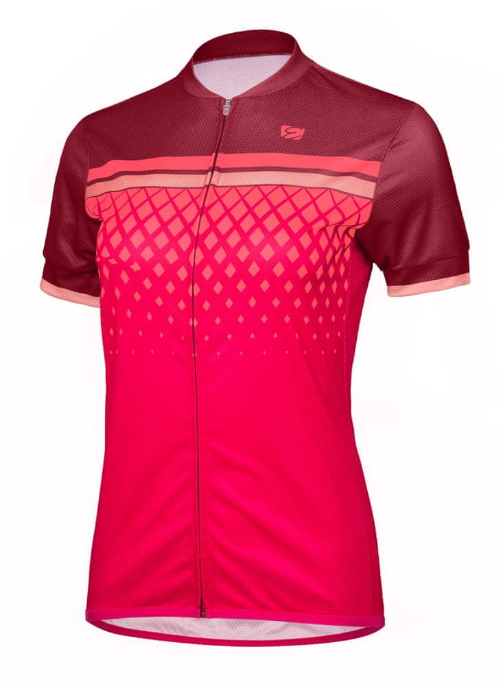 Etape Dámsky cyklistický dres Diamond Bordeaux/Ružová, ružová, M