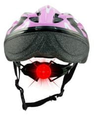 Sulov Detská cyklo helma JR-RACE-G, ružovo-zelená Helma veľkosť: S