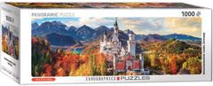 EuroGraphics Panoramatické puzzle Zámok Neuschwanstein, Nemecko 1000 dielikov