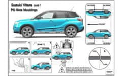 Rider Ochranné lišty bočných dverí, Suzuki Vitara II, 2014- ,